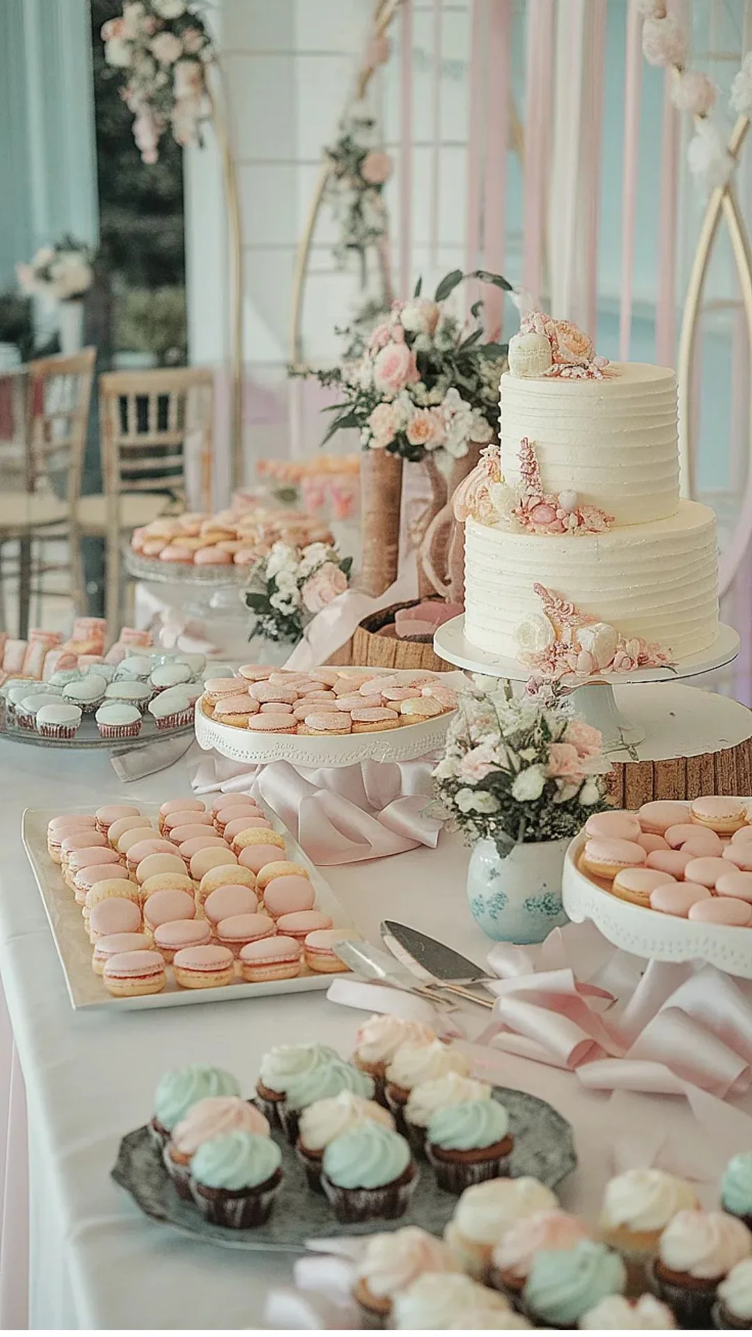 Mesa de postres adaptada a una celebración especial
